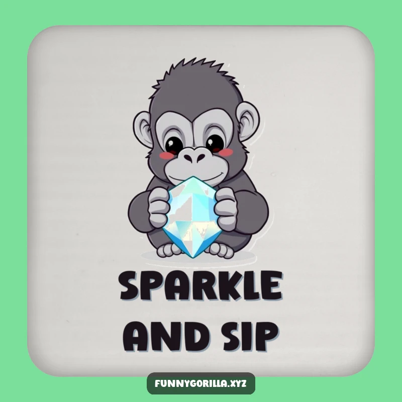 Funny Gorilla Jewel Coaster - Protect Surfaces with Curiosity - Gift
