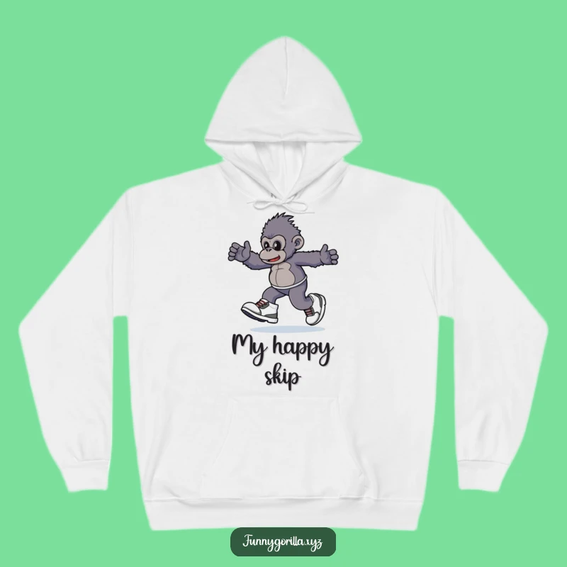 Funny Gorilla Sneakers Hoodie: Cozy Playful Primate in Giant Shoes