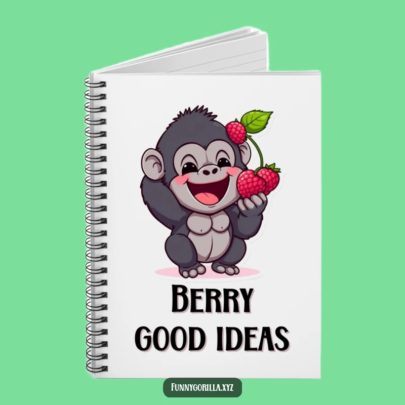 Funny Gorilla Berry Notebook: Happy Primate Journal for Sweet Ideas