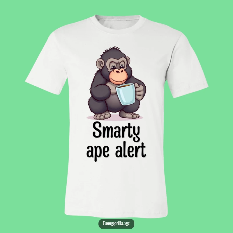 Funny Gorilla Book Balance T-Shirt: Juggling Knowledge, Hilarious Gift